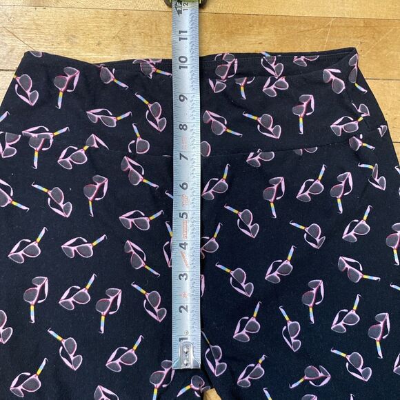 LulaRoe Leggings Women’s One Size Sunglasses Black Stretch Soft - Picture 4 of 13
